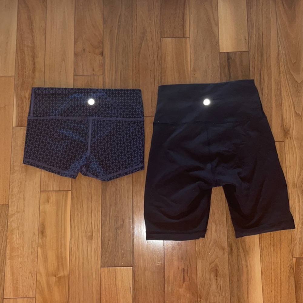 Lululemon biker shorts and short shorts